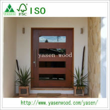 Porta de pivô de madeira maciça de design popular